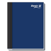 TOP STAR Basic UHard Cover Notebook, Large, Multicolor, 7.50" X 9.75", 200 pages