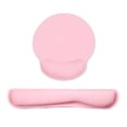 thumbnail image 1 of Juego de soporte de muñeca Teclado de espuma viscoelástica Reposamuñecas Juego de alfombrillas de ratón Teclado Alfombrillas de muñeca con tela de licra Base de goma antideslizante Rosa Abanopi Juego de soporte de muñeca, 1 of 6