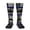 2 Black-2, variant on Women's Knee High Socks Thin Blue Line Outdoor Casual Tube Socks