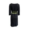 thumbnail image 2 of THAHA Women's 3/4 Sleeve Belt Dress IT 42 Black, 2 of 2