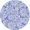 thumbnail image 1 of Ahgly Company Indoor Round Patterned Heavenly Blue Area Rugs, 4' Round, 1 of 6