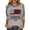 Gray, variant on Womens 250th Anniversary Usa Shirt Patriotic Crew Neck 3/4 Sleeve Shirt 4th Of July Graphic Tshirts Red L