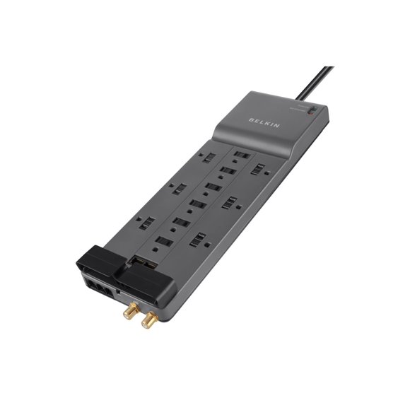 Belkin Office Series - Surge protector - 125 V - output connectors: 12 - 10 ft cord