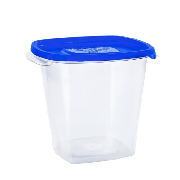 Herméticos Cubasa Plástico Refripractic Cuadrado Gigante Tapa Azul