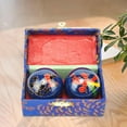 thumbnail image 6 of hengtong 2 Pack Massage Balls, Baoding Balls with Storage Box, Relaxation, Hand and Wrist Dragon Phoenix Blue, 6 of 9