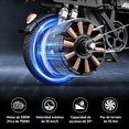 thumbnail image 2 of 6MSKS Electric Bike Bicicletas Eléctricas Ebike 14" 500W Motor sin escobillas, 48V 10AH Batería, Rango de 20-35 Millas, Velocidad Máxima de 22MPH, 3 Niveles de Velocidad, Frenos de Disco Dobles, 2 of 7