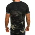 thumbnail image 2 of Hombres verano coreano seda deportes delgada manga corta camuflaje gimnasia correr baloncesto camiseta ropa superior Methold FS7570-07, 2 of 4
