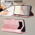 thumbnail image 3 of Compatible with Google Pixel 6 Premium Faux Leather Wallet Case with RFID Blocking Card Holder,[Stand Feature] Magnetic Closure Protective,Wrist Strap Wallet Case for Pixel 6 6.4" (Rosegold), 3 of 7