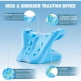 thumbnail image 2 of Neck Stretcher and Cervical Traction Device, Relaxer for TMJ Pain and Shoulder Pain Relief, Cervical Traction Device Pillow, Spine and Neck Corrector(Blue), 2 of 6