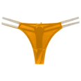 thumbnail image 1 of Gibobby Calzones para mujer sexy Calzoncillos de tela de satén de cintura para mujer Bragas de ropa interior de de algodón de color sólido(Amarillo,Talla única), 1 of 3