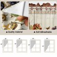 thumbnail image 5 of Vintage Floral Swag Curtains for Kitchen/Bedroom/Living Room, Elegant Pastoral Botanical Retro Art Scalloped Curtains 63 Inch Long, Window Swag Topper Curtains Valances 2 Panels Set 36"x63", 5 of 8