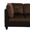 thumbnail image 6 of Aukfa Sectional Sofa, 3 Piece Living Room Couch with Storage Ottoman, Right Facing Chaise, Brown, 6 of 10