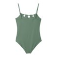 thumbnail image 4 of HAJWOH Girls Swimsuit Adjustable Straps Cut Out One Piece Bathing Suits with Tropical Print Cover-Up Skirt Beachwear Swimwear 4-16Y, 4 of 6
