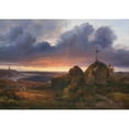 thumbnail image 3 of Louis Gurlitt 24x18 Black Modern Framed Museum Art Print Titled - Evening View of the Kattegat Near Kullen (1838), 3 of 5