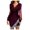 Red, variant on Ichuanyi Dresses for Women 2022, Fall Women's Solid Color Sequins Long Sleeve A-Line Party Dress