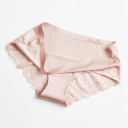 Hamky Panties for Women Cheeky Underwear M-2XL Lace Fashion Briefs Thong Women Underwear Lingerie Underpants Womens Underwear Cotton Underwear Pink L