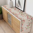 thumbnail image 4 of Valentine's Day Table Runner - 70 Inch Long, Kitchen Dining Table Runner Dresser Scarves, Watercolor Love Flowers Leaves Plants Beige Farmhouse Decor for Coffee Tables Wedding Party Banquet, 4 of 8