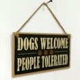 thumbnail image 7 of Worgeous Dogs Welcome People Accepted Wood Sign Farm Decor Hanging Plaque, 7 of 7