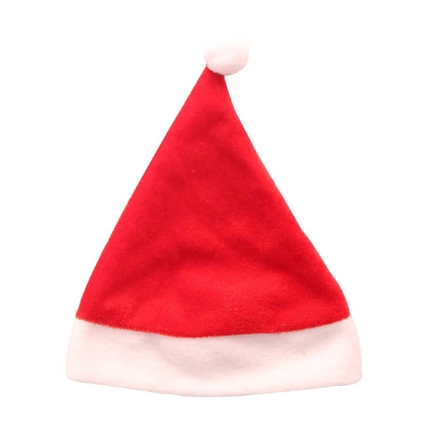 Advancent 10 Uds. De gorros navideños, Mini gorros transpirables para botellas de vino, franela dorada, gorro de Papá Noel, adorno de frutas, cena de Kits de decoración para fiestas Advancent HA068320-00