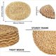 thumbnail image 5 of Manteles Individuales Tejidos Ovalados, Manteles Individuales de Jacinto de Agua Natural, Manteles Individuales de Mimbre de Paja, 12 X 16 Pulgadas, Paquete de 8, 5 of 5