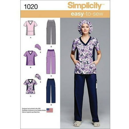- Simplicity Misses' and Plus Size Scrubs, 20W-28W