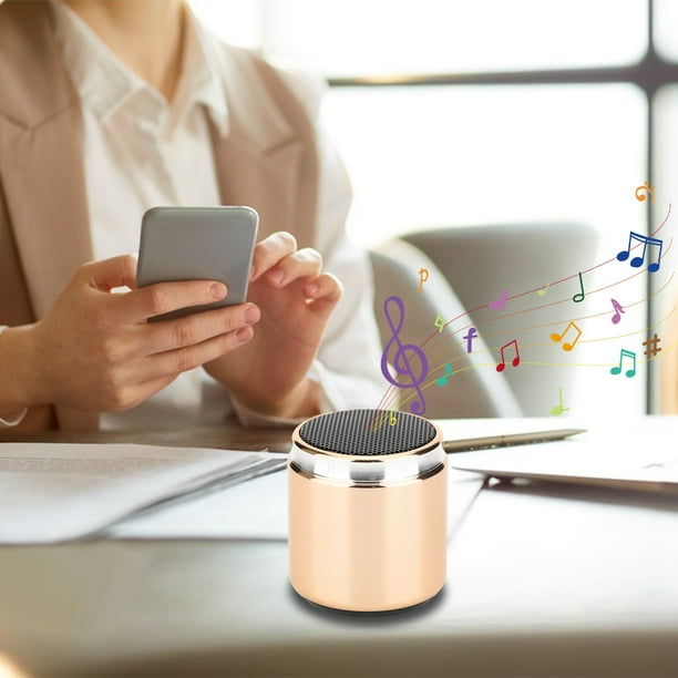 Xihbxyly Dia Del Primer Ministro Altavoz Bluetooth Versión 5.0, Minialtavoz Portátil para Exteriores, Metal, con Capacidad de Batería de 500 Mah, Inalámbrico, Bluetooth