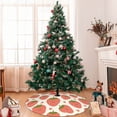 thumbnail image 7 of Yiaed Hand Drawn Strawberry Print Christmas Tree Skirt , Tree SkirtsTree Mat for Christmas Winter Holiday Indoor Decorations-48", 7 of 7