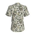 thumbnail image 3 of Uemuo Skull with Cash Printed Women's Classic V-Neck T-Shirt - Soft, Breathable, Moisture-Wicking, Perfect for Casual, Office, Travel, and Everyday Wear-X-Large, 3 of 5