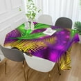 thumbnail image 5 of SKYSONIC Mardi Gras Tablecloth Waterproof Washable Polyester Square Table Cover Durable Tablecloth for Kitchen Dining Table Party Decor (54 X 54 Inch), 5 of 7