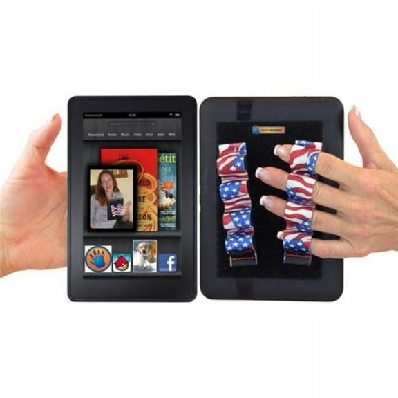 LAZY-HANDS 201319 4-Loop X2 Grips for Readers - Extra Large, Flags