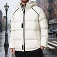 thumbnail image 2 of Daznico Jackets for Men,Heavyweight Hooded Coat Winter Warm Insulated Jacket with Detachable Outdoor Windproof Cold Weather,Mens Winter Coats,Size:XL, 2 of 5