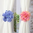 thumbnail image 3 of 2pcs Decorative Artificial Floral Curtain Holders Clips Modern Interior Decors, 3 of 16