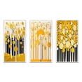 thumbnail image 2 of Designart "Minimal Art Abstract Yellow Forest II" Landscape Trees Framed Wall Art Set Of 3 - Yellow Trees Frame Gallery Wall Set For Home Decor, 2 of 6