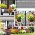 thumbnail image 5 of Sinhoon 20 Bundles Artificial Flowers for Outdoor Decoration, UV Resistant Faux Outdoor Plastic Greenery Shrubs Plants Fake Flowers Planter Home Garden Decor(Mix Colors), 5 of 5