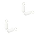 thumbnail image 1 of sweethay Llavero flotante Anti-perdida Figuración secundaria Sólido Ligero Llavero de color brillante para canotaje Surf Deportes al aire libre Blanco2pcs 2piezas sweethay CBP270570, 1 of 6