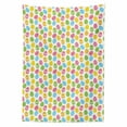 thumbnail image 2 of Easter Tablecloth, Greeting the Colorful and Fun Spring Season April Holiday Celebration with Food, Rectangle Satin Table Cover Accent for Dining Room and Kitchen, 60" X 84", Multicolor, by Ambesonne, 2 of 2