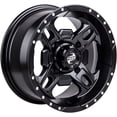 thumbnail image 4 of 4/110 Beartooth Wheel 12x7 5.0 + 2.0 Matte Black for Honda TRX 300P FOURTRAX 1993-2000, 4 of 7