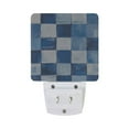 thumbnail image 5 of Yayeee LED Night Light for The Home Plug in With Light Sensors 2 Pack, Blue and Gray Plaid Pattern, 5 of 6