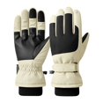thumbnail image 3 of SUXIAN Women's Ski Gloves Winter Warm Riding Touchscreen - Outdoor Ski Gloves Beige One Size, 3 of 3