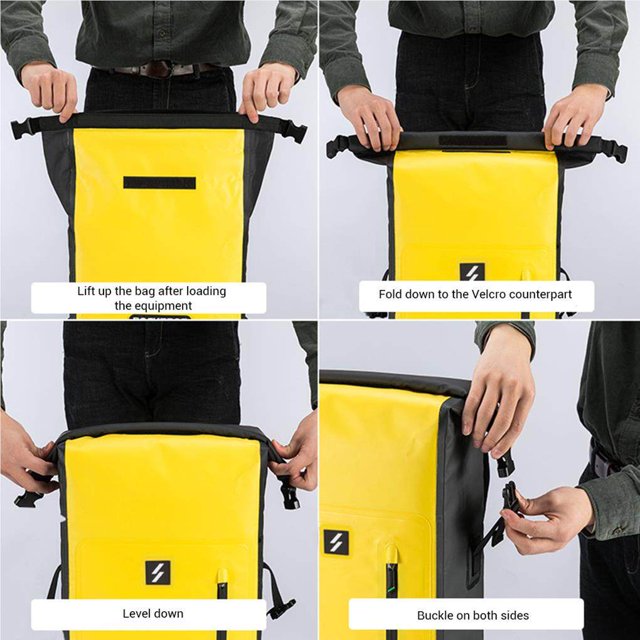 25L Outdoor Waterproof Backpack Swimming Bag Foldable Storage Bag Rafting Sports Kayaking Canoeing Travel Waterproof Bag