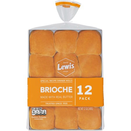 Lewis Bake Shop Brioche Dinner Rolls, 12 oz, 12 Count