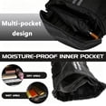 thumbnail image 4 of Bocaoying 3-Compartment Sports Drawstring Backpack, Water-Resistant Gym Bag with Wet/Dry Separation, Side Pockets & Zipper Pocket, Lightweight Swim Soccer Basketball Sack, 4 of 7