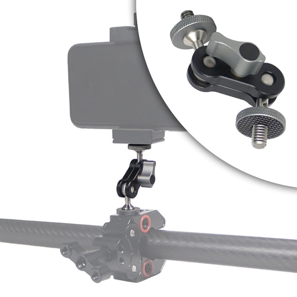 Soporte de cardán para fotografía, soporte de Monitor de de rotación de 360 degree, grabadoras de Audio de expansión con montaje de Monitor de Tornillo corto Yotijar jaula de cámara digital