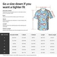 thumbnail image 5 of Pofeuu Gnome Pool Party Print Hawaiian Shirt for Men Sleeves Casual Button Down Summer Beach Dress Shirts T-Shirts,Small, 5 of 7