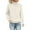 Beige, variant on Women's Solid Color Knitted Pullover, Raglan Sleeve Half Turtleneck Sweater, Warm Long Sleeve Jumper for Casual Everyday Wear and Loungewear Purple XXL