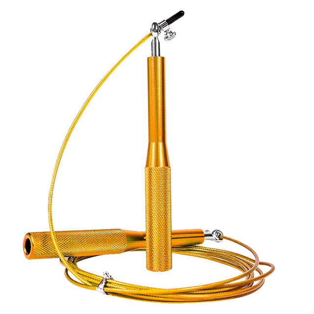 Cuerda para saltar, cuerda para saltar con mango de aleación de aluminio, cuerda para saltar con rodamiento universal de 360°