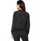 thumbnail image 5 of Chaqueta bomber acolchada con cremallera y mangas largas raglán para mujer con bolsillos Negro M, 5 of 6