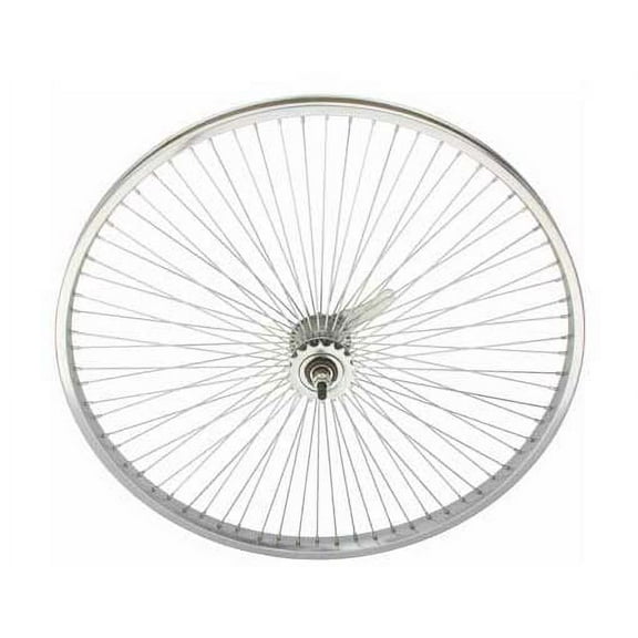 26" 72 Spoke Coaster Wheel 14G Chrome. Bicycle wheel, bike wheel, Lowrider bike wheel, lowrider bicycle wheel, chopper