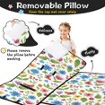 thumbnail image 3 of Pioneer Flower Floral Print Pattern Toddler Nap Mat for Teens Preschool Daycare, Teens Sleeping Mat Bag, Toddler Sleeping Bag with Pillow, 3 of 6