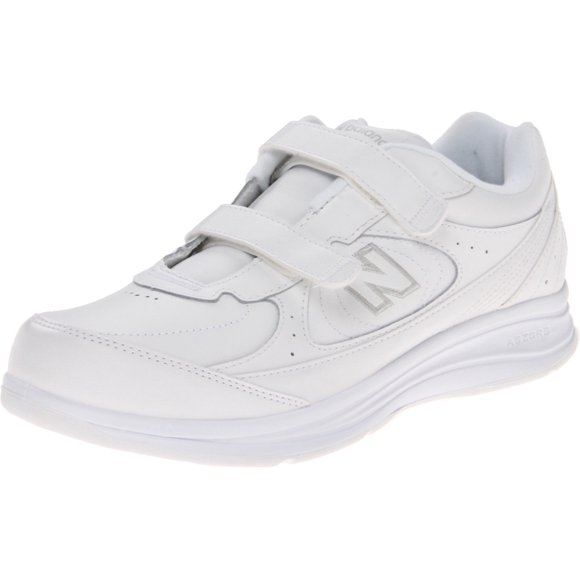 New Balance Women's 577 V1 Hook and Loop Shoe, White, 6